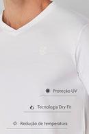 Camiseta Athleisure Dry Fit Gola V - Branco