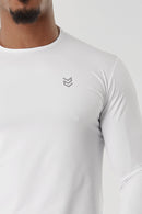 Camiseta Manga Longa Dry Fit - Branco