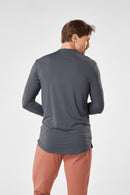 Camiseta Manga Longa Dry Fit - Chumbo